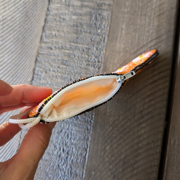 Beaded Shoe Keychain Bag Zipper Retro Fall Autumn Witch - Picture 5 of 6